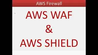 AWS WAF & AWS SHIELD | AWS Web Application Firewall