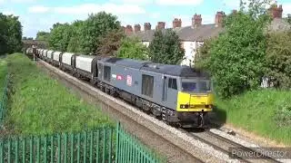 DB Cargo 60074 LUKE on 6H02 Arpley Sidings Warrington to Tunstead empties at Northwich.