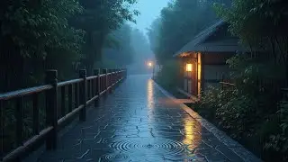 Deep Sleep in Darkness 🌧 5 Hours of Relaxing Heavy Rain Sounds for Deep Rest