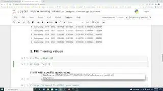 How to impute missing data values -with Python Pandas