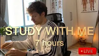 LIVE Study With Me 🌧️ | 7-Hour Deep Focus Pomodoro Session with Rain Sounds