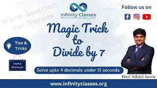 Magic Shortcut Trick for Quick Division by 7 upto 4 decimals