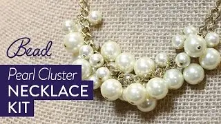 Pearl Cluster Necklace Project Kit by Bead House at Burhouse Limited