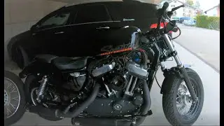Sportster 48 Bobber Build Pt.2 (Coil relocation, Wiring harness, Licence Plate Holder)