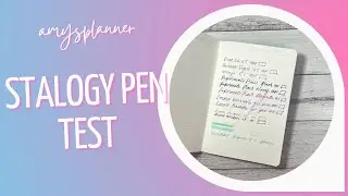 Stalogy Pen Test // Aussie Pen Test // New Planner Vibes