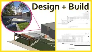 Landscape design in Revit (Deck, Topography, and hardscape)