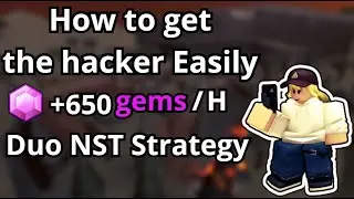 How to get the hacker Easily [+650 Gems/Hour] - Duo NST | Tower Defense Simulator
