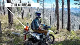 How To Mount A Chainsaw on The REAR Fender of a Dirt bike