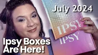 JULY 2024 IPSY GLAM BAG & BOXYCHARM UNBOXING & SWATCHES! Did I get the Laura Geller Palette? 😉