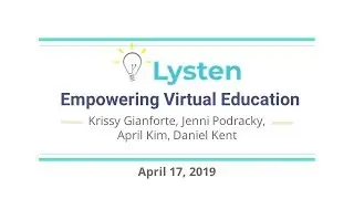 2019 UC Berkeley MIDS Capstone Project: Lysten Student Feedback Platform