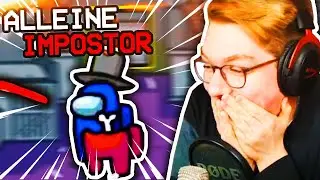 ALLEINE als Impostor GEWINNEN?! 🔎 AMONG US mit Nintendo YOUTUBERN | Ansgar
