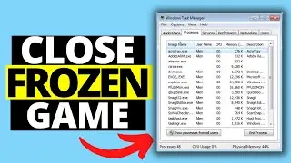 How To Close A Frozen Game Then Task Manager & ALT+F4 Don't Work