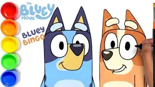 How to draw Bluey and Bingo From Bluey