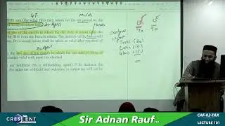 CAF 2 Sir Adnan Rauf Lecture 101