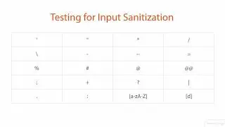 Understanding and Detecting Input Sanitization (Part 22)