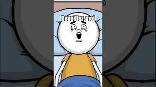 @dineirotv - Quand tu fais une paralysie du sommeil 💀 #shorts #animation #humour #drole #sketch