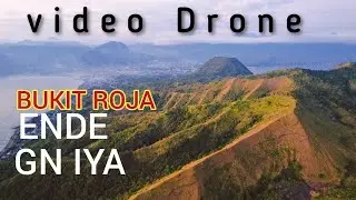 Drone Antara KOTA ENDE dan BUKIT ROJA GN IYA ENDE Nampak keindahan yang luar biasa bagus