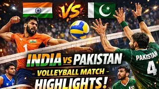 ⚡🚀🚀#India🇮🇳 vs Pakistan🇵🇰 Volleyball Match highlights #volleyball #viralvideo #shots 💪🏻💪🏻