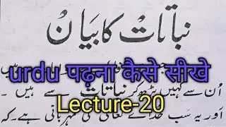Urdu Reading Practice Lecture 20 | اردو پڑھنے کی مشق | آسان اردو سبق