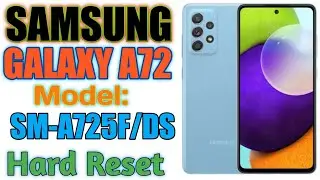 How to Hard Reset Samsung Galaxy A72. Pattern pin unlock.
