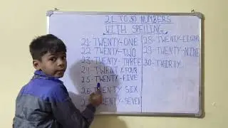 21 to 30 numbers with spelling by krishna #kidsbrothersvlog #numbers #reading 