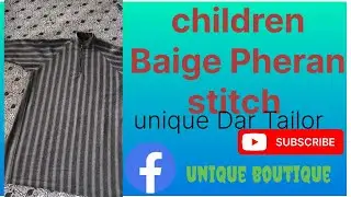 Step by step 10 years children Baige Pheran stitch eyes 🔥#unique dar tailor 
