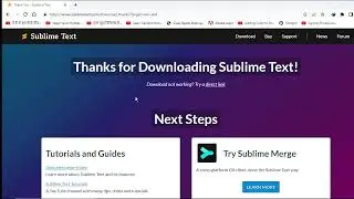 How to download and install sublime text Editor