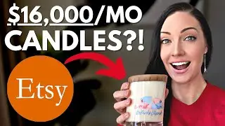Продажа прибыльных свечей на Etsy (обзор магазина) с печатью по запросу!