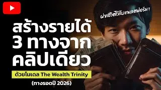1 คลิปสร้างรายได้ 3 ทาง! เคล็ดลับ The Wealth Trinity ทางรอดปี 2026 เลิกเสี่ยงกับแพลตฟอร์ม
