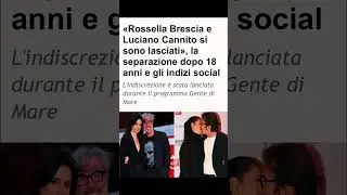 Rossella Brescia e Luciano Cannito #notizie #cronaca #attualit&agrave;