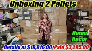 Unboxing 2 Huge Pallets Retails at $10,000.00 What did I get? Online Reselling