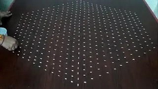 Dot Rangoli : 25x13 middle dots | Sankranthi Muggulu | Pongal Kolam | Dhanurmasam muggulu