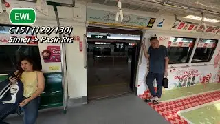 (SG60 theme; What's the point?) SMRT - KHI C151 (129/130) (Simei &raquo; Pasir Ris)
