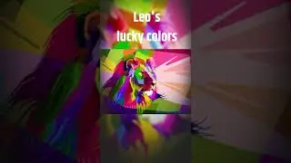 ♌Leo's Lucky Colors 🎨🔴🟡🟣 #shorts