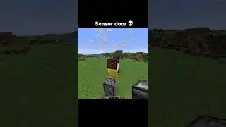 Сенсорная дверь в Minecraft
