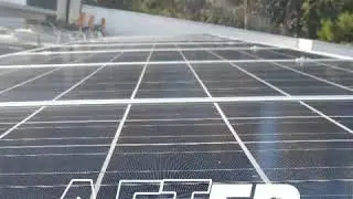 Los Angeles Solar Panel Cleaning on an apartment building