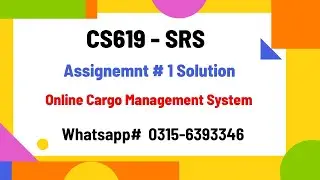 CS619 Assignment 1 SRS Solution Online Cargo Management System