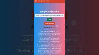 New OTP Bypass Website &bull; New Temporary Number Website