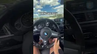 340i sounds so good with catless downpipe #bmw #340i #f30 #b58 #bmwm #3series #pov #bmwpov #povdrive