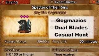 MH Wilds Gogmazios Dual Blades Casual Hunt
