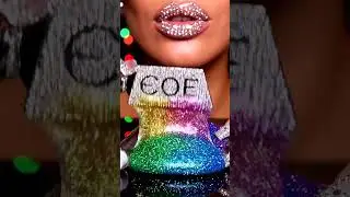 CUTTING COLOR-CHANGING JELLY TUBES 🎄🌈 | DIAMOND KNIFE ASMR 🤯✨ #shorts #ai  #satisfying #asmrvideos