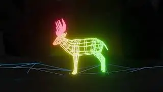 Abstract Deer RGB Animation