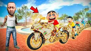 🤑Franklin Make Longest Bike In Indian Bike Driving 3d!