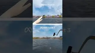 Meta Quest 2 VS Meta Quest 3 &mdash; настоящая VR-рыбалка #metaquest3 #metaquest2 #vrgames