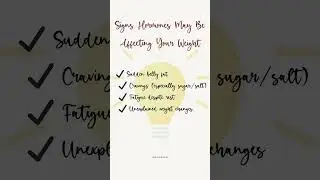 Signs Hormones May Be Affecting Your Weight