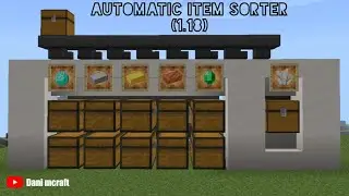 Automatic Item Sorter Tutorial in Minecraft (1.18) | 2022 Chapter:1 | Dani Mcraft