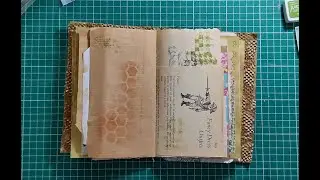 New Series - Making a Recycled Junk Journal - Pt 3 - Decorating Pages - #createdbycatherine