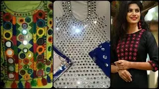 Simple Mirror Work Dress Designs 2020/Beautiful & Easy Mirror Work Suits