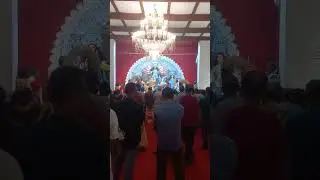 The pandal of CF block Salt Lake  dedicated to James Prinsep. Inauguration #durgapuja #kolkata