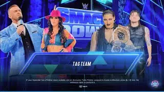 WWE 2K23 Nick Aldis & Mickie James Vs Rhea Ripley & Dirty Dominik Mysterio Mixed Tag Match PS5